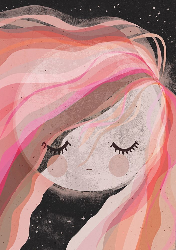 Moon Girl art print by Treechild for $57.95 CAD