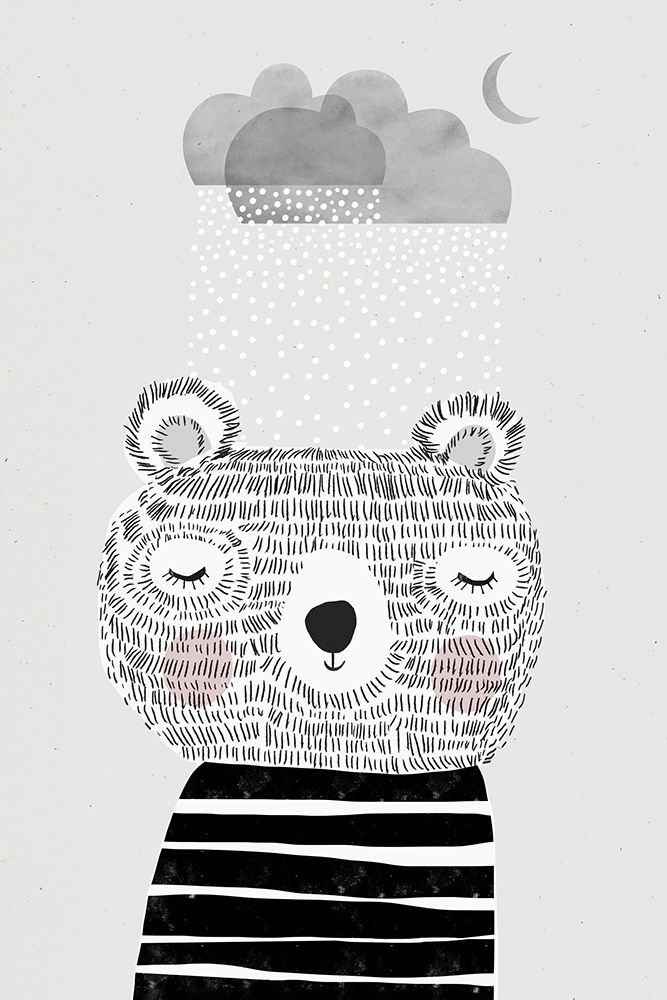 I Love Snow art print by Treechild for $57.95 CAD