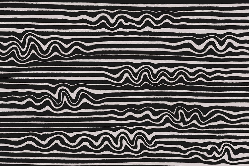 Wavey Stripes Square art print by Treechild for $57.95 CAD