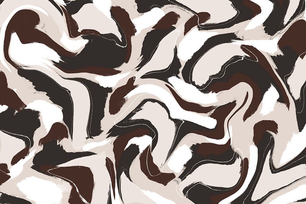 Shaky Brown Beige Strokes Square art print by Treechild for $57.95 CAD
