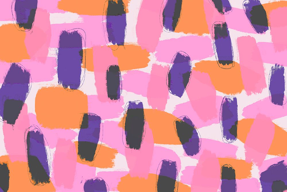 Layered Purple Strokes Pattern art print by Treechild for $57.95 CAD