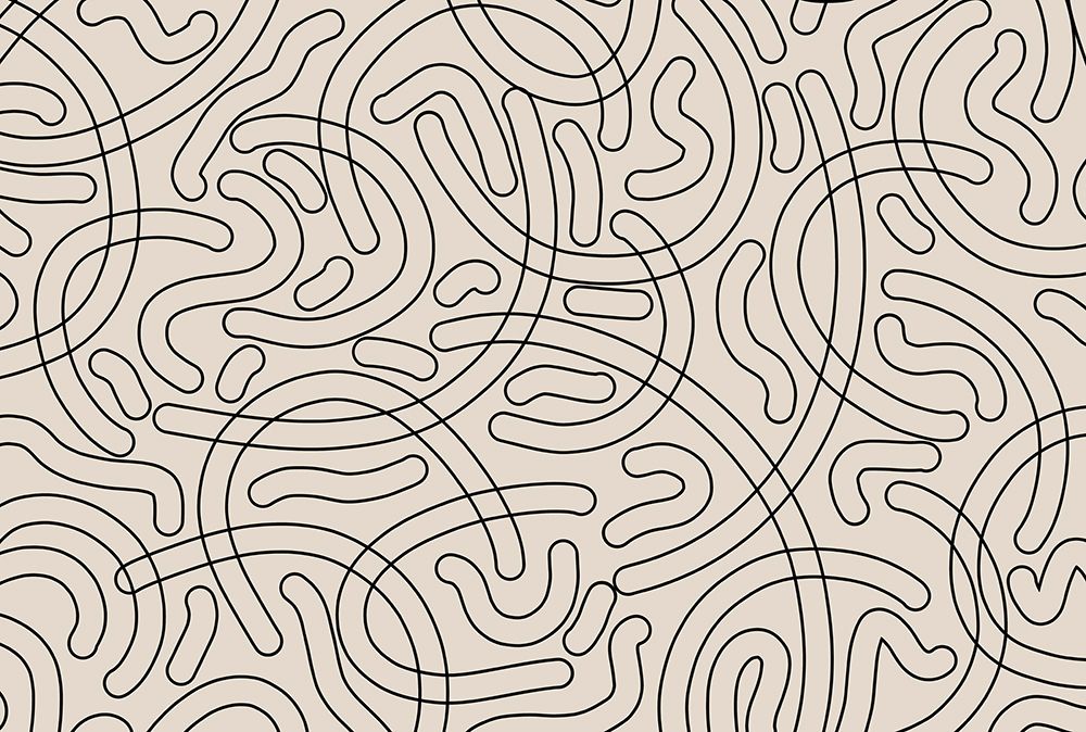 Simple Tube Line Pattern art print by Treechild for $57.95 CAD