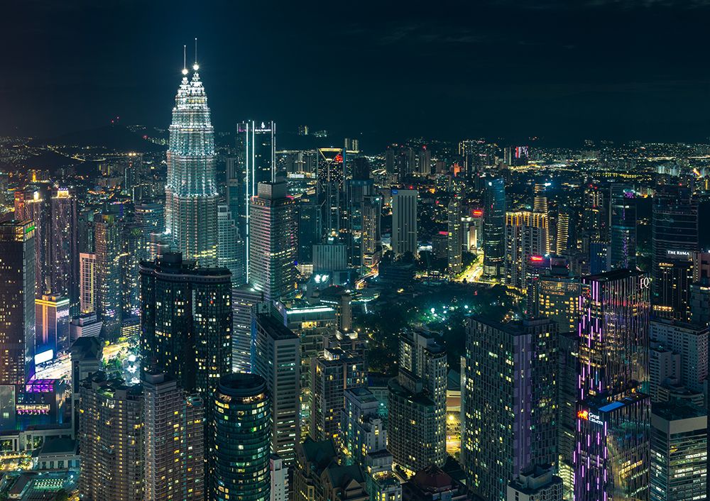 Night In Kuala Lumpur art print by Yavuz Pancareken for $57.95 CAD