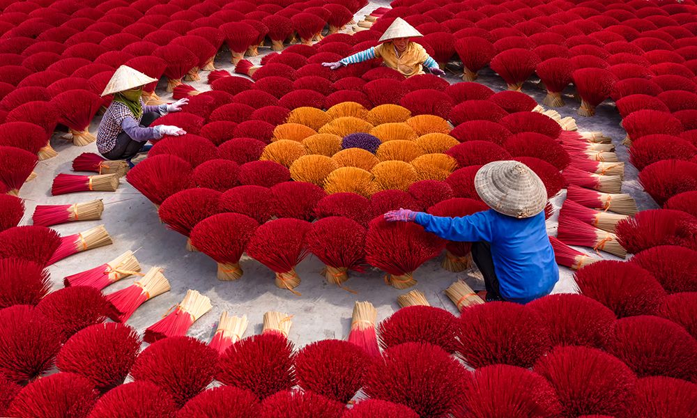 Incense Stick Factory art print by Fira Mikael for $57.95 CAD
