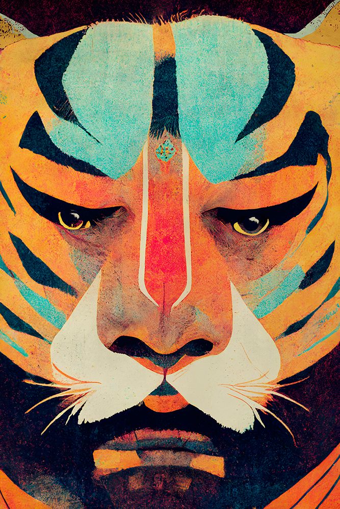 Strong Tiger art print by Treechild for $57.95 CAD