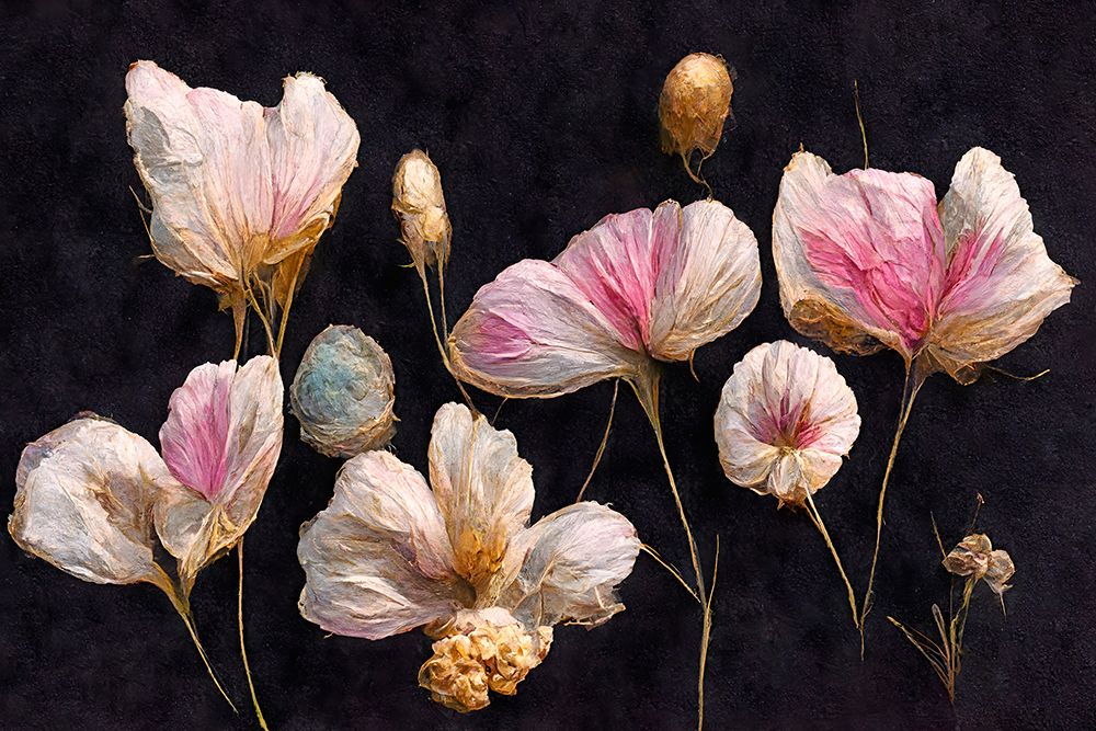 Gentle Pink Dry flowers art print by Treechild for $57.95 CAD