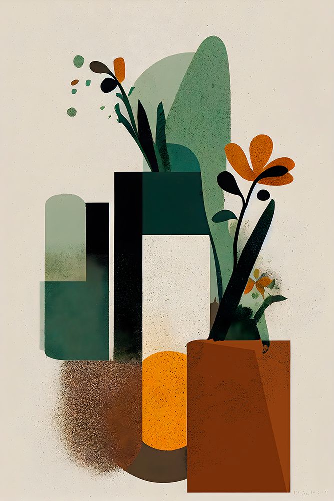 Geometric Vases art print by Treechild for $57.95 CAD