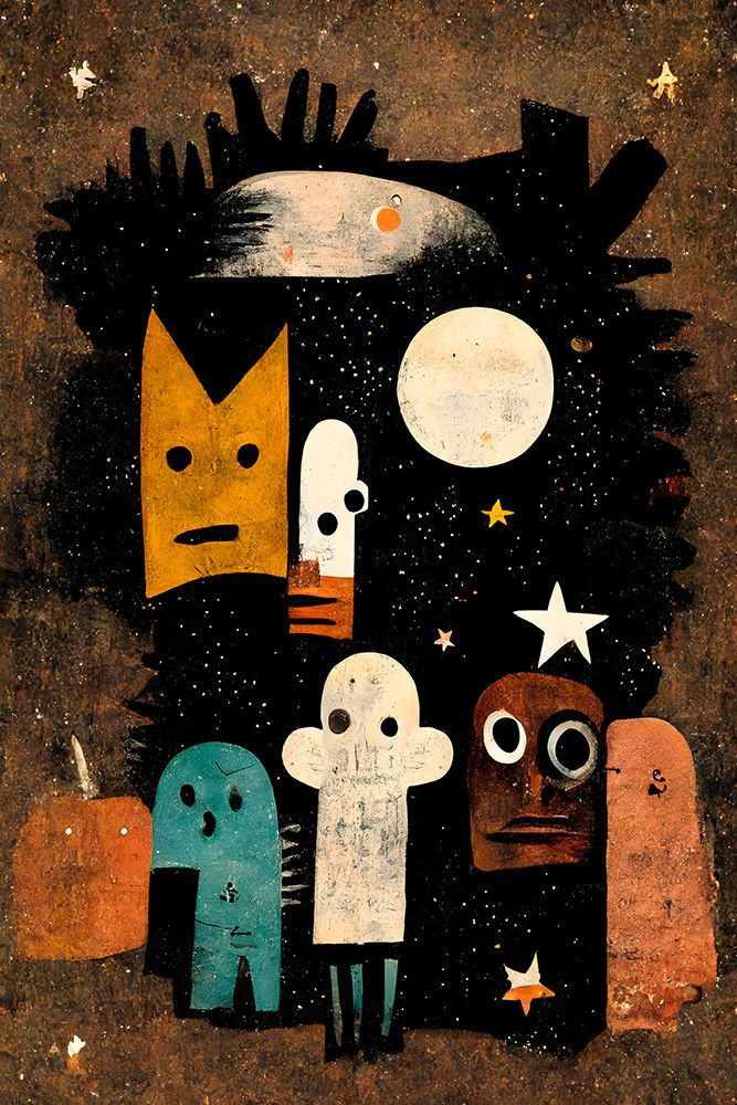 Me And My Spooky Friends art print by Treechild for $57.95 CAD