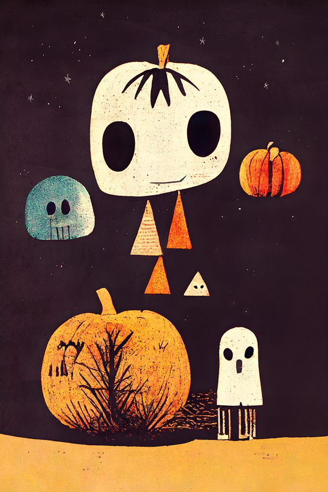 Boo! art print by Treechild for $57.95 CAD