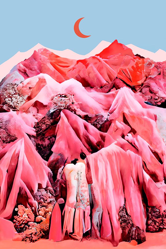 Textile Mountains art print by Treechild for $57.95 CAD