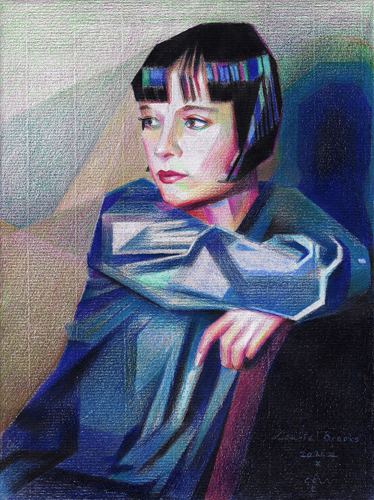 Louise Brooks - 21-10-22 art print by Corne Akkers for $57.95 CAD