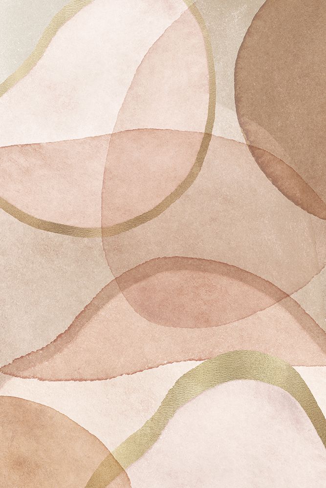 Blush and Brown Abstract art print by Kathrin Pienaar for $57.95 CAD
