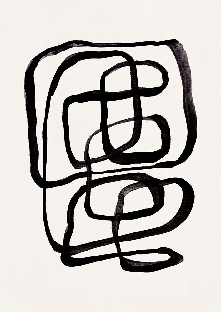 Abstract Lines I art print by Kathrin Pienaar for $57.95 CAD