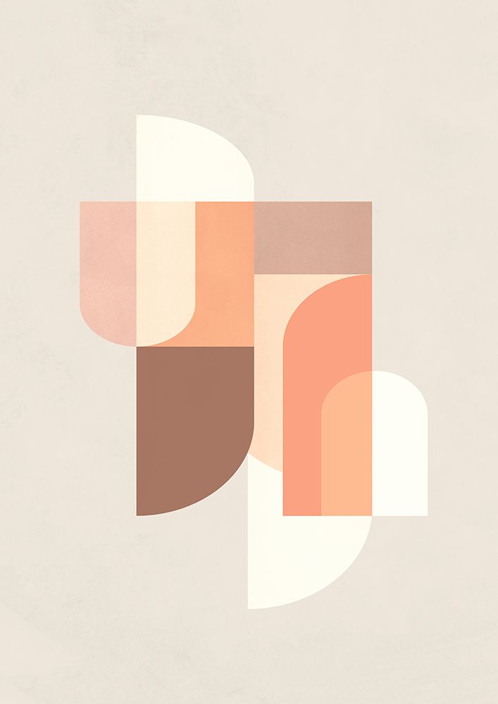 Retro Geometric III art print by Kathrin Pienaar for $57.95 CAD