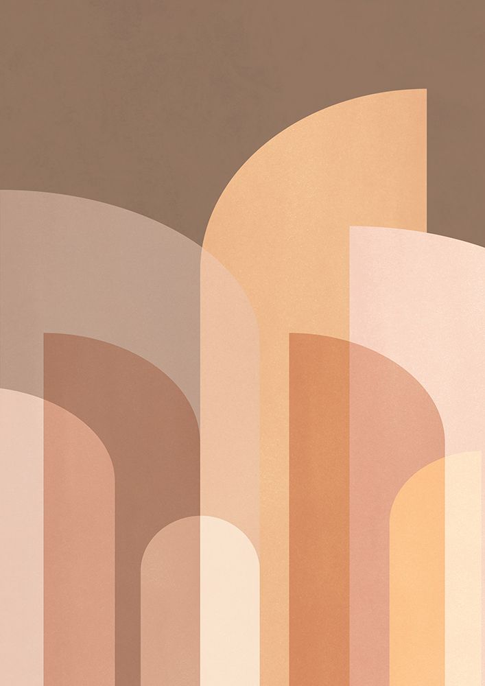 Retro Geometric II art print by Kathrin Pienaar for $57.95 CAD