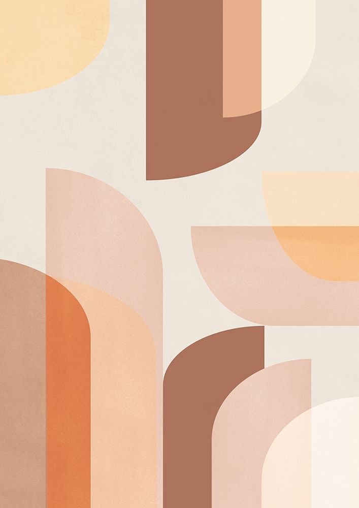 Retro Geometric art print by Kathrin Pienaar for $57.95 CAD