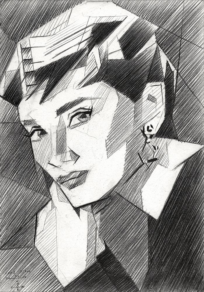 Audrey Hepburn art print by Corne Akkers for $57.95 CAD