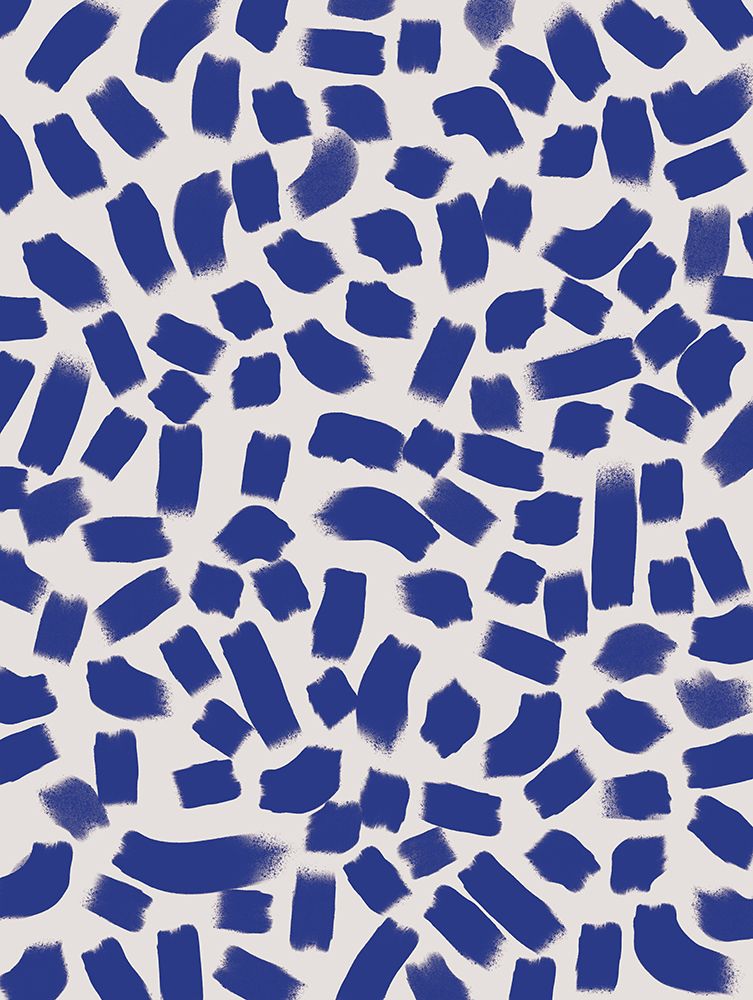 Blue Strokes Pattern art print by Treechild for $57.95 CAD