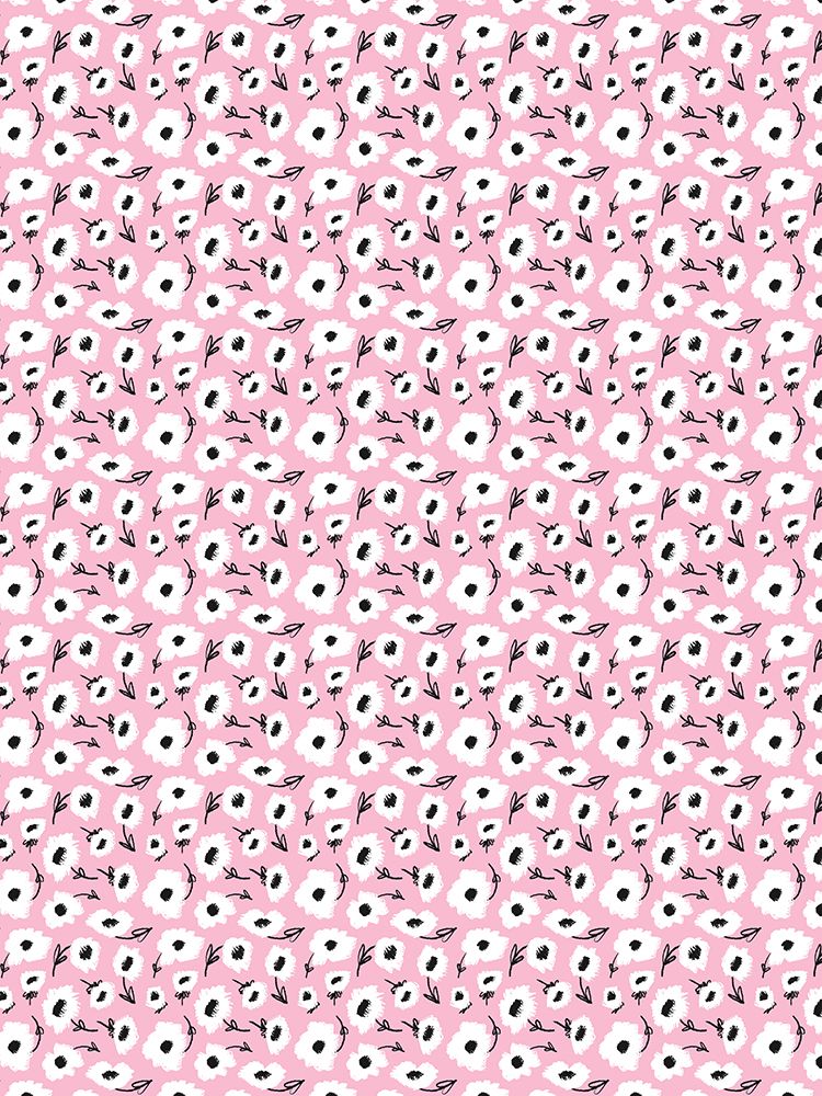 Cute Flowers On Pink art print by Treechild for $57.95 CAD