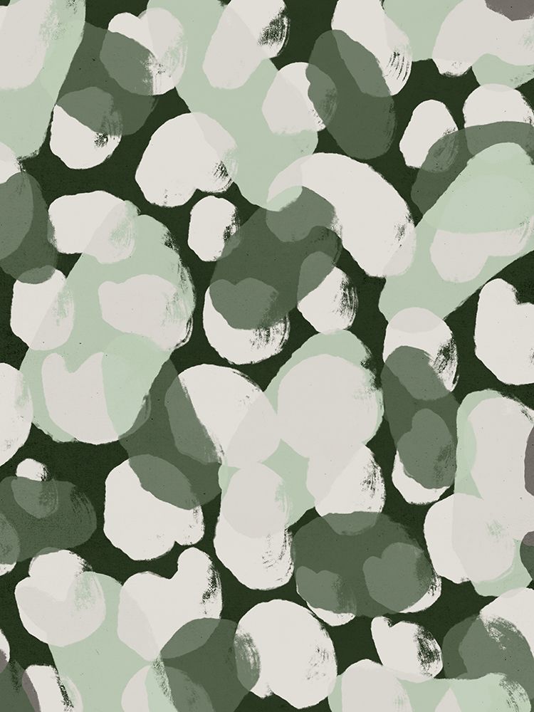 Green Round Strokes Pattern art print by Treechild for $57.95 CAD