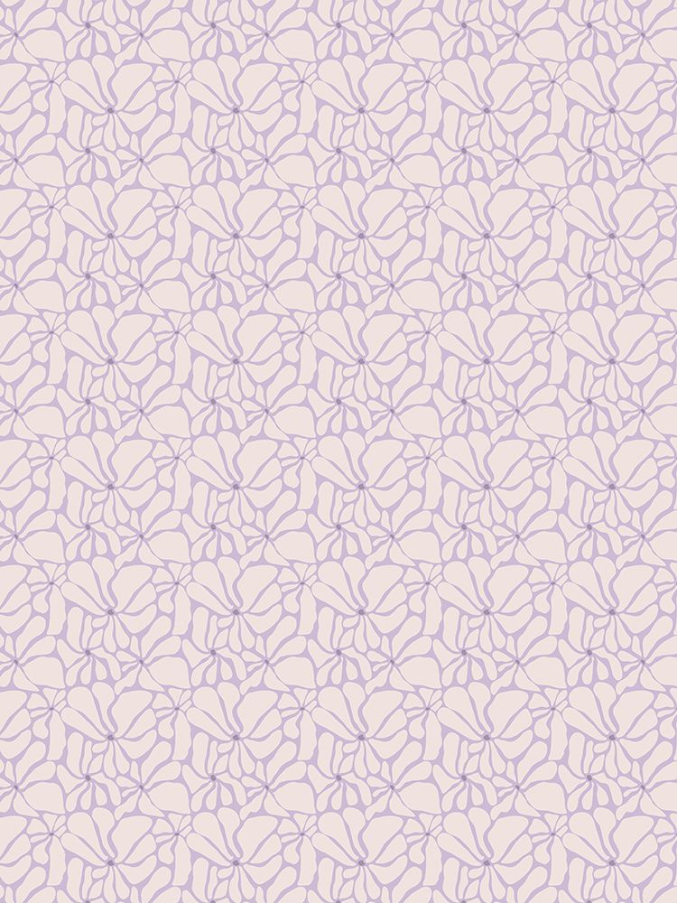 Cute Purple Flower Pattern art print by Treechild for $57.95 CAD