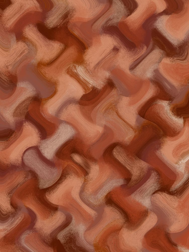 Wavey Brown Brush Strokes art print by Treechild for $57.95 CAD