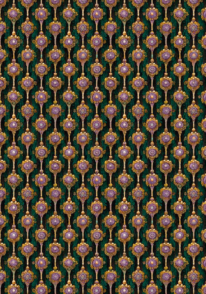 Golden Ornaments Pattern art print by Treechild for $57.95 CAD