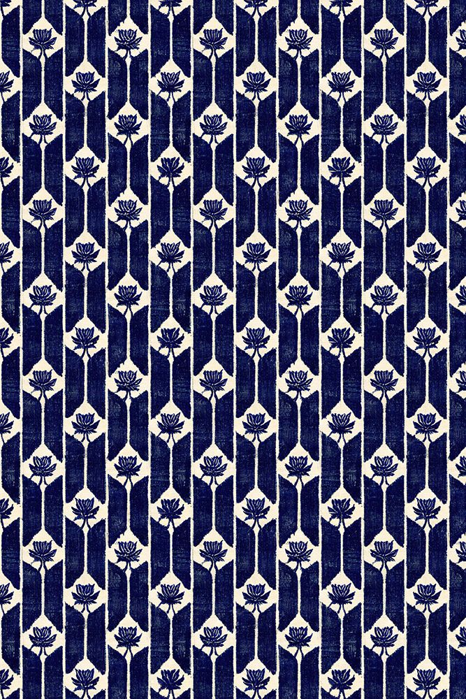 Stitches Blue Pattern art print by Treechild for $57.95 CAD