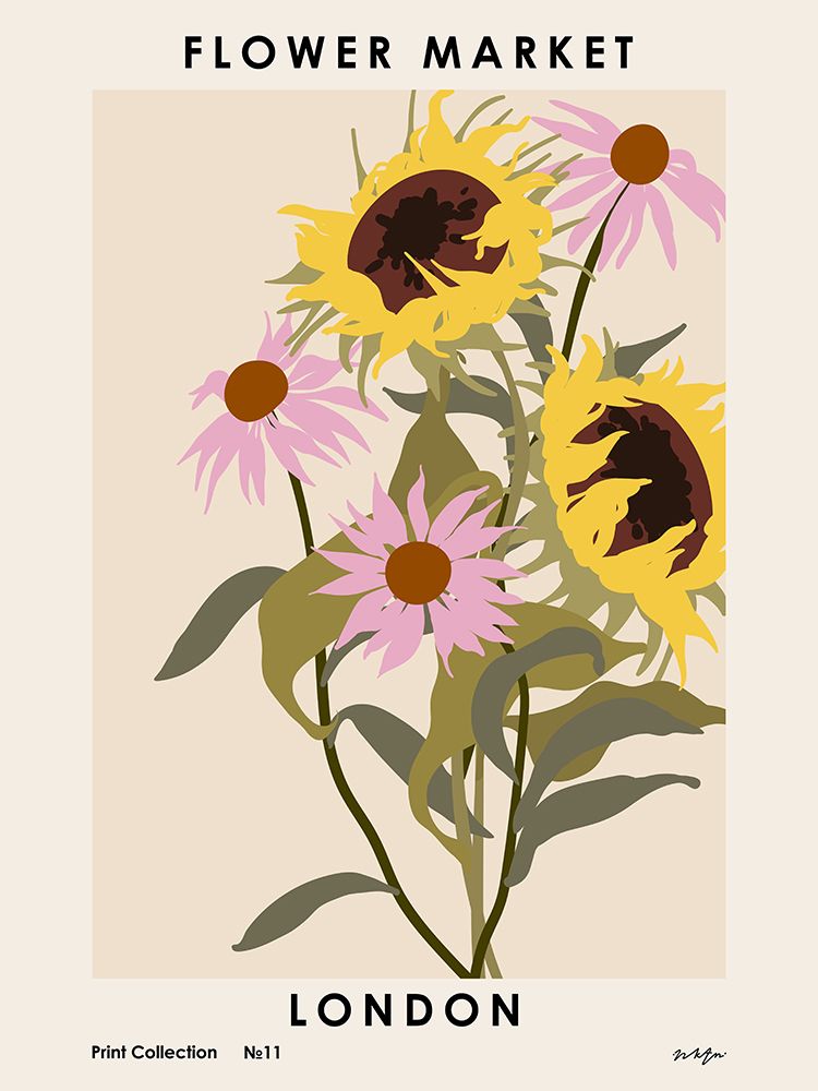 Flower Market. London art print by Nktn for $57.95 CAD