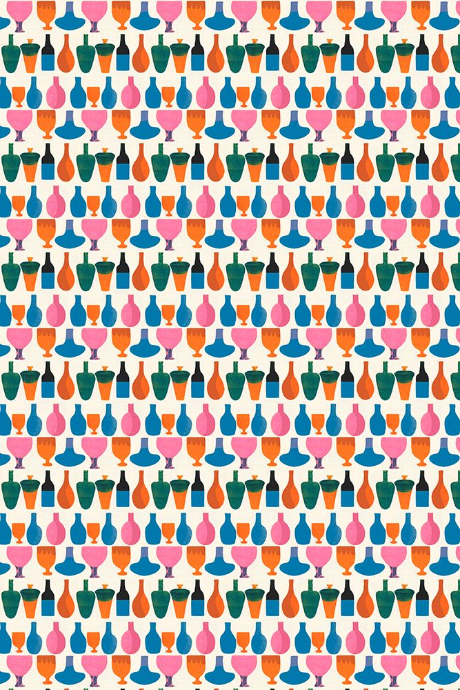 Kitchen Pattern art print by Treechild for $57.95 CAD