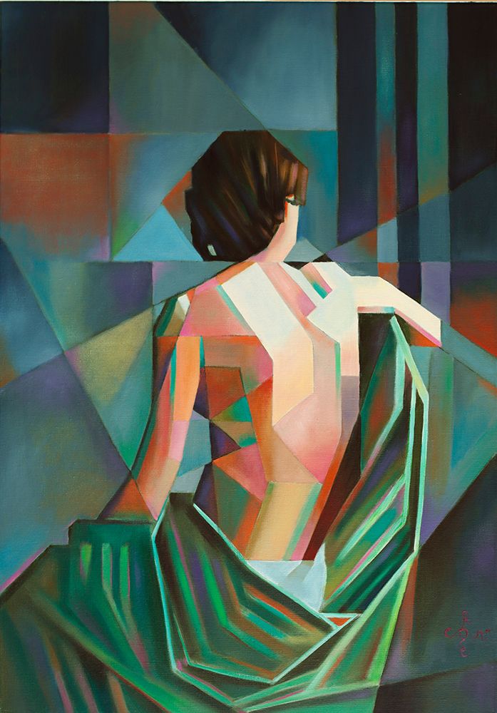 Abstract Woman's Back art print by Corne Akkers for $57.95 CAD