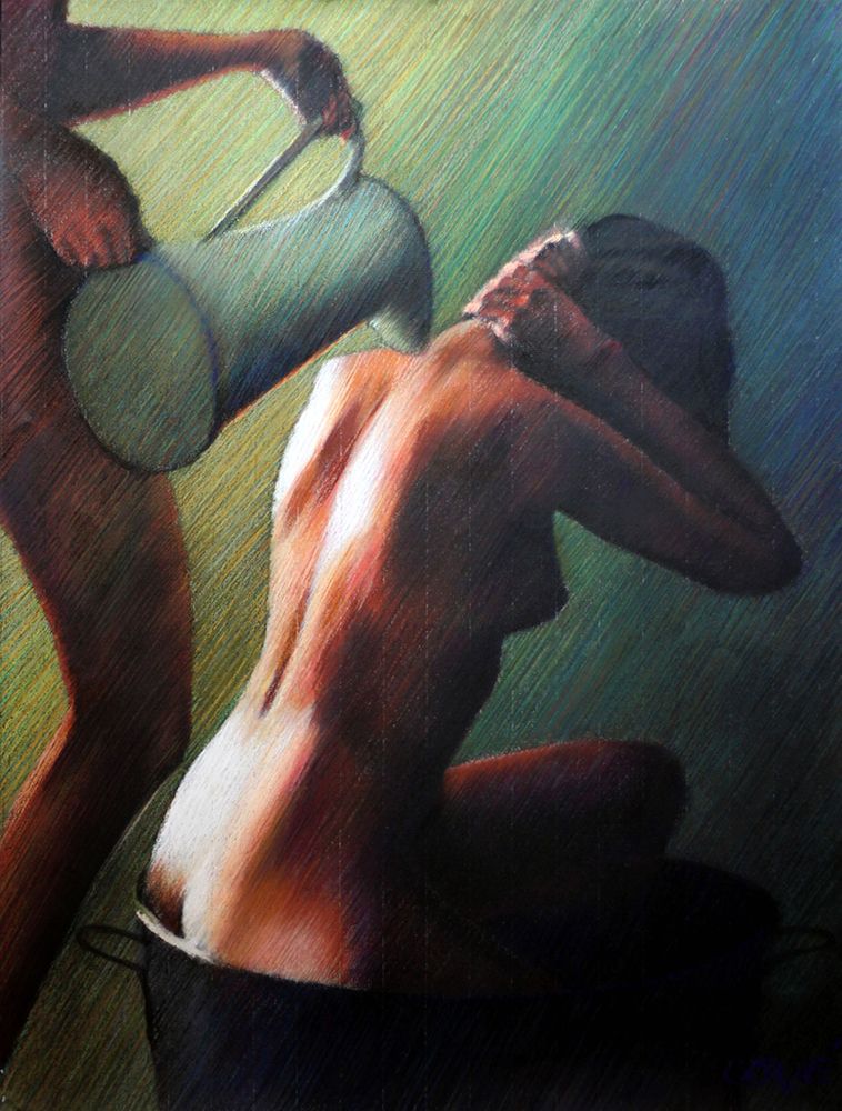 Bathing Nude art print by Corne Akkers for $57.95 CAD