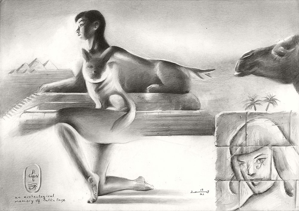 An Archeological Memory of Bettie Page art print by Corne Akkers for $57.95 CAD