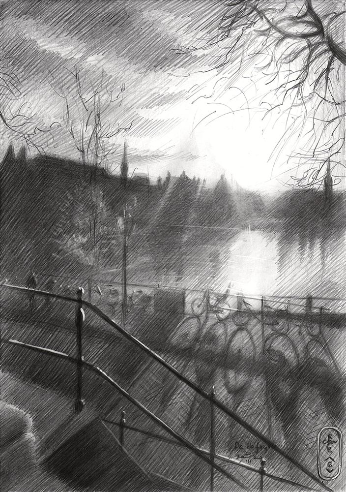 De Hofvijver - 20-03-20 art print by Corne Akkers for $57.95 CAD