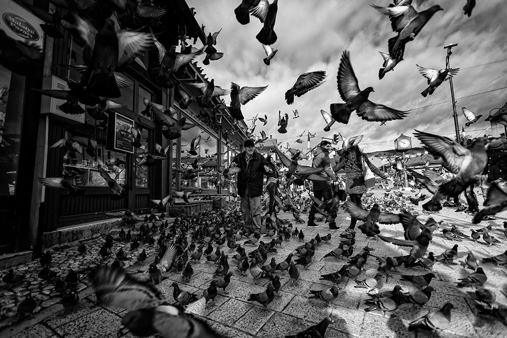 Sarajevo Square... art print by Merthan Kortan for $57.95 CAD