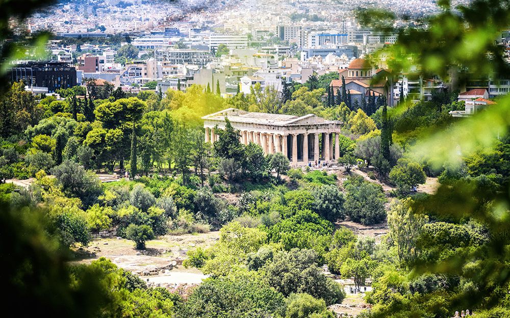 Ancient Greece art print by Merthan Kortan for $57.95 CAD