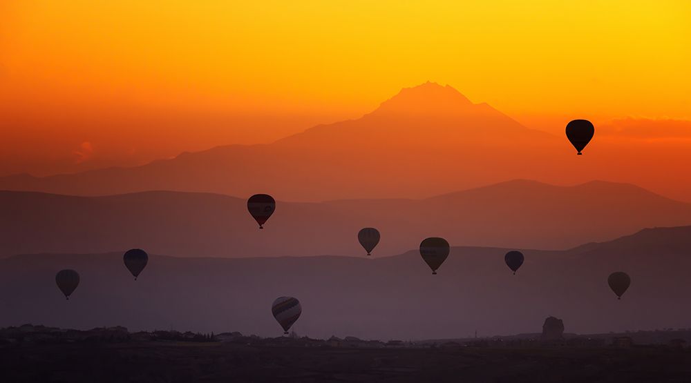 Sunset In Cappadocia... art print by Merthan Kortan for $57.95 CAD