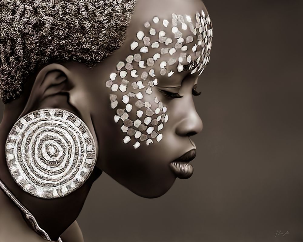 Mursi Girl art print by Lord Amihere for $57.95 CAD