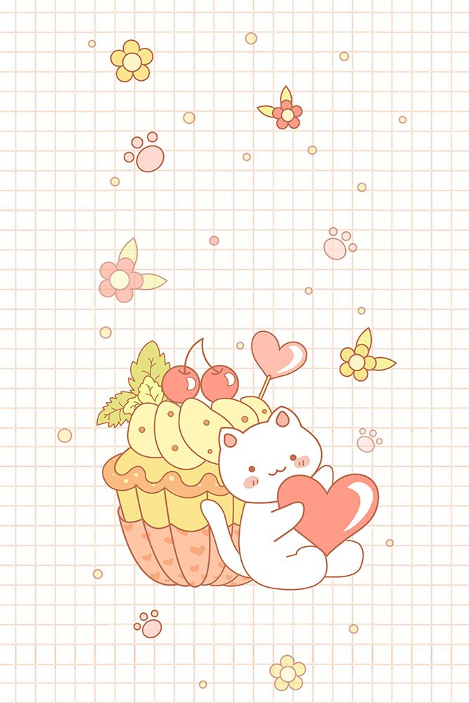 Cat And Cake art print by Xuan Thai for $57.95 CAD