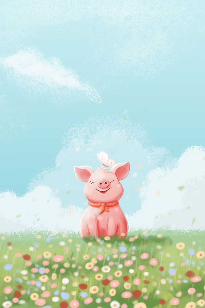 Cute Pig art print by Xuan Thai for $57.95 CAD