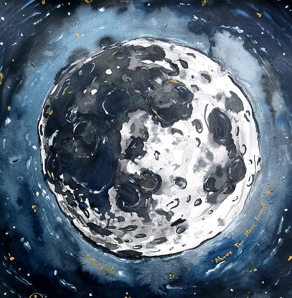 Above the stars I met you art print by Julija Belickiene for $57.95 CAD