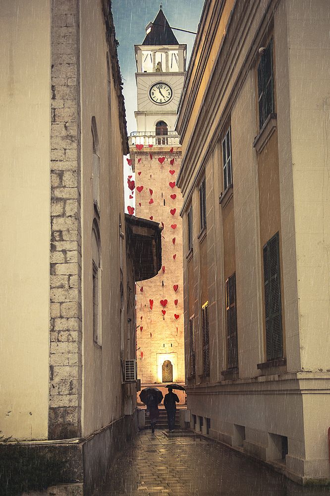 Love Under Clock Tower Tirana art print by Alla Simacheva for $57.95 CAD