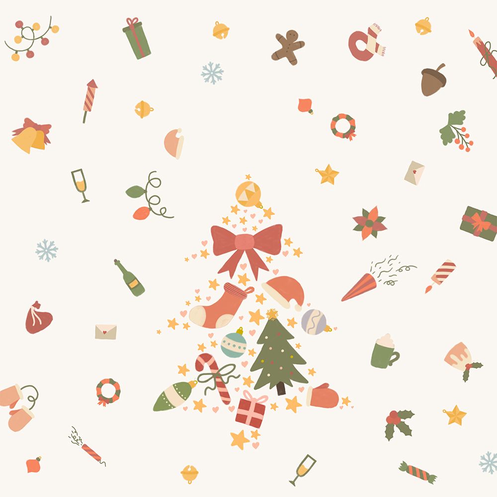 Noel decorations art print by Xuan Thai for $57.95 CAD