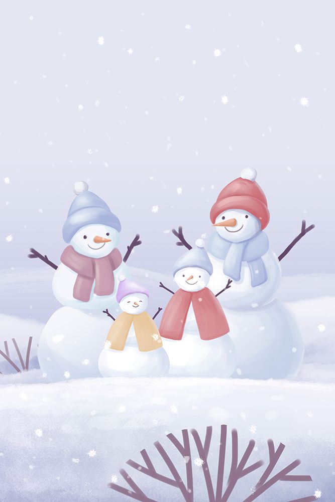 Snowman Family art print by Xuan Thai for $57.95 CAD