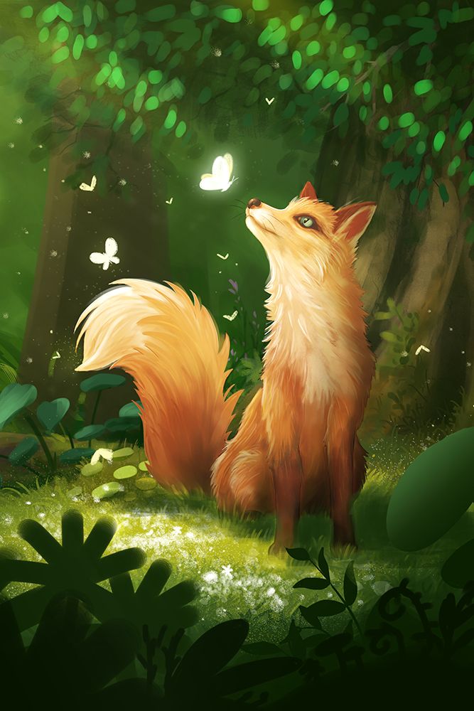 Dreamy Fox art print by Xuan Thai for $57.95 CAD