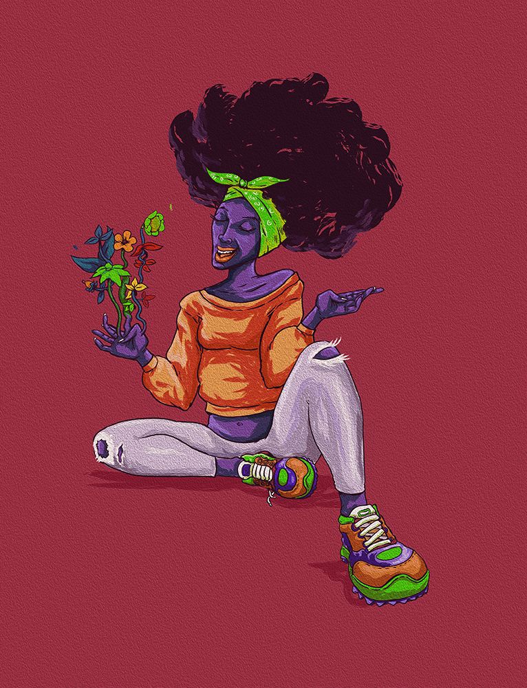 mother nature version 2 art print by Joshua Msonthe for $57.95 CAD