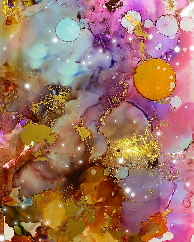 Alcohol Ink Pink art print by Ruth Day for $57.95 CAD