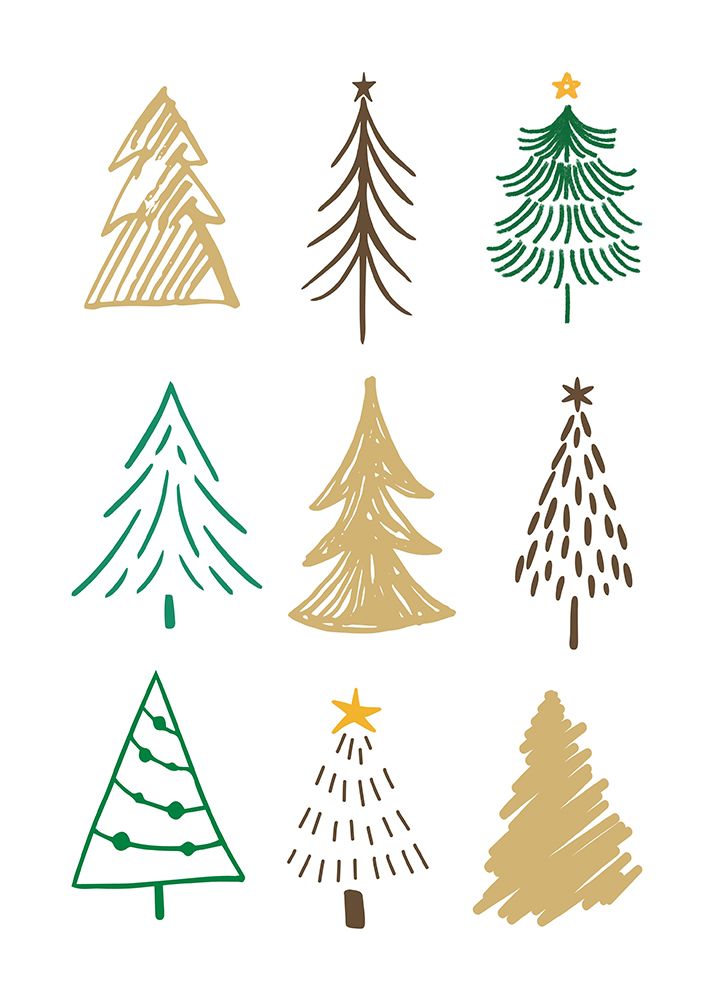 Christmas Trees 1 art print by Kristina N. for $57.95 CAD