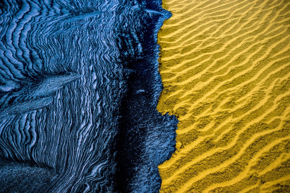 Blue And Yellow art print by Hesham Ragab for $57.95 CAD
