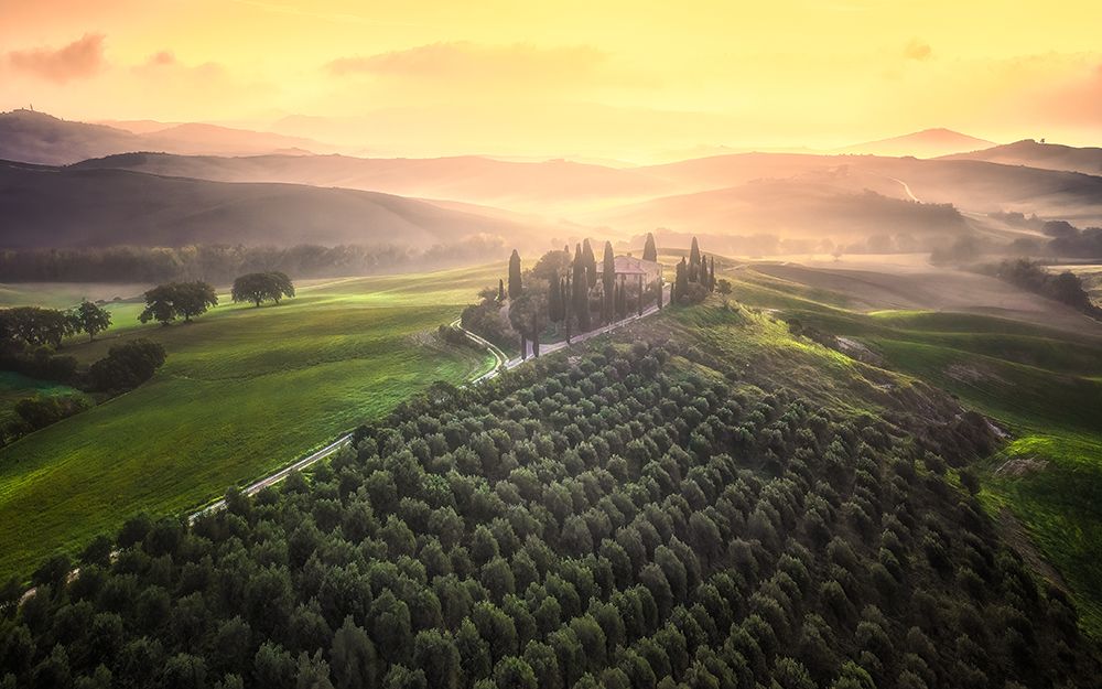 Tuscany Morning art print by Jianping Yang for $57.95 CAD